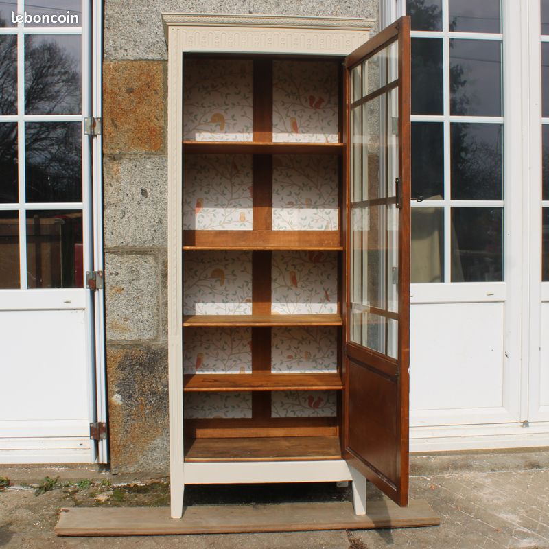 Vitrine Anglaise Art Déco En Noyer