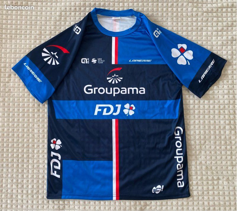Maillot Cyclisme Tour De France FDJ Groupama Ale' Taille L Neuf - Équipe Française