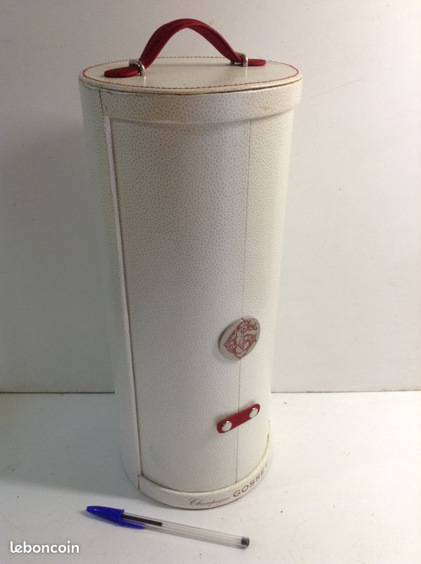 Vintage, coffret en cuir champagne Gosset (image 1)