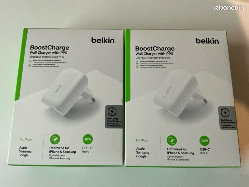 Belkin chargeurs rapides 30W (image 1)