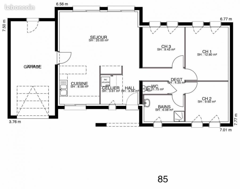 Maison 4 pièces 95 m² - Villedoux 17230 (image principale 4)