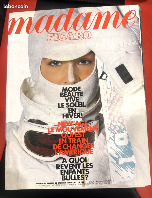 Madame Figaro N°14128 27/1/1990 New Age- Mode-Enfants Bulles (image 1)