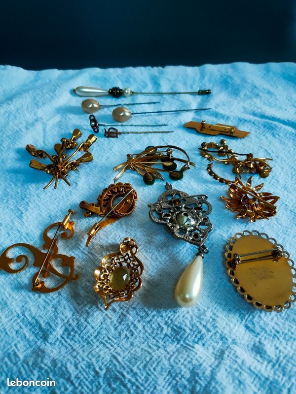Magnifique Broche Vintage Style Fantaisie N159 - Bijou Rétro Et Unique