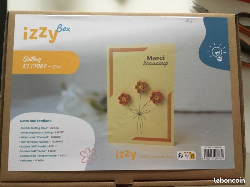 Izzy box numero 1067 quilling neuve (image 1)