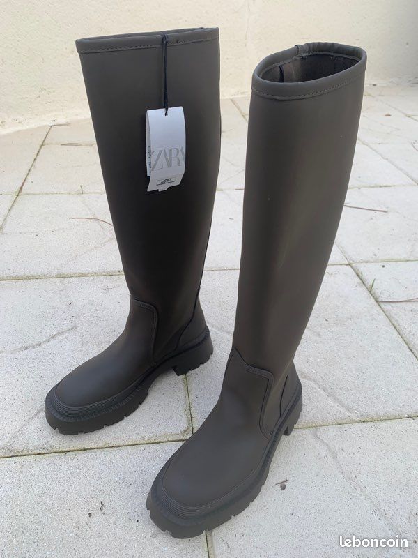 Knee High Zara Bottes Caoutchouc Bottes Caoutchouc Femme Zara