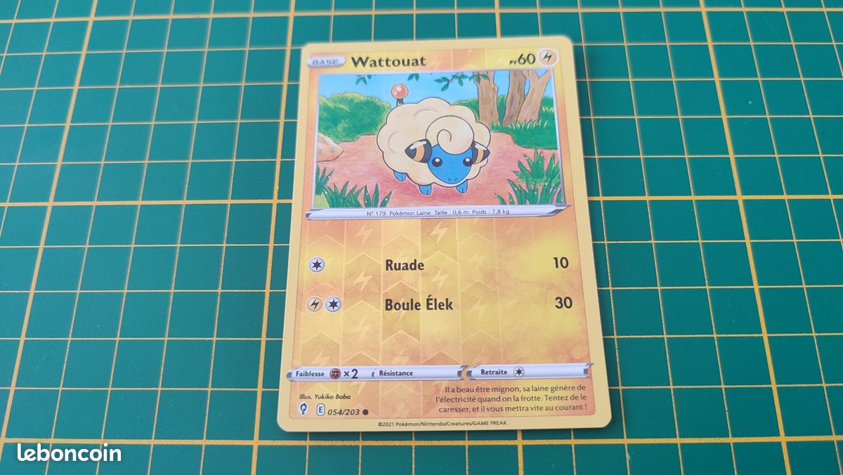 054/203 Carte Pokémon Wattouat commune reverse Epée et Bouclier EB07 Evolution Céleste #B10 (image 1)