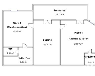 Appartement 149 000 € - 65 m²