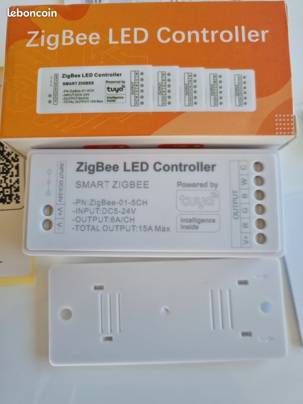 Contrôleur LED Zigbee RGBWC – 5-24V, 15A max – domotique (image 2)