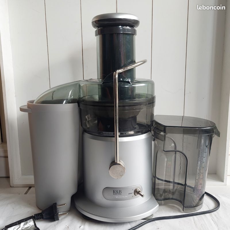 Centrifugeuse Et Presse-agrumes JU479 - Extraction De Jus Fruits Et Légumes Entiers - Gris