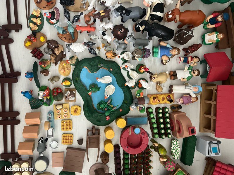 Grande Série d'Animaux SFBJ Anciens Jouets en Composition