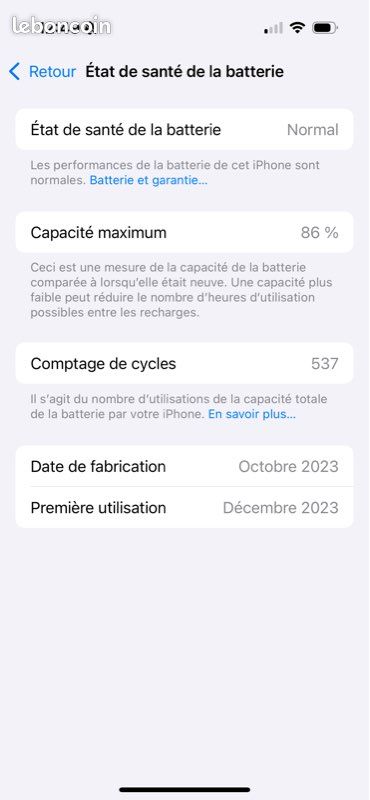 IPhone 15 pro 128g titane couleur natural (image 3)