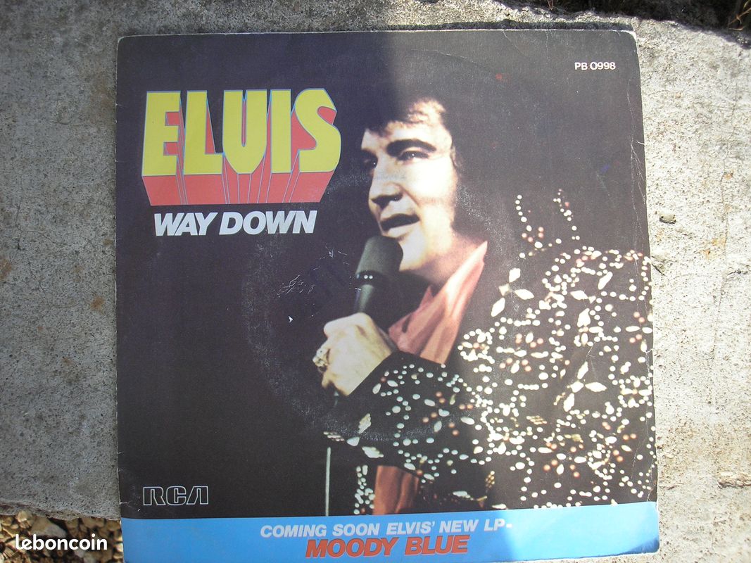 45t elvis PRESLEY way down (image 1)