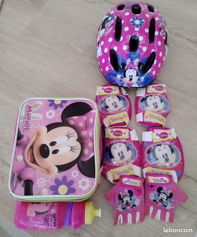 Kit protection vélo, trottinette enfant Disney Minnie et valise lunch Disney (image 2)