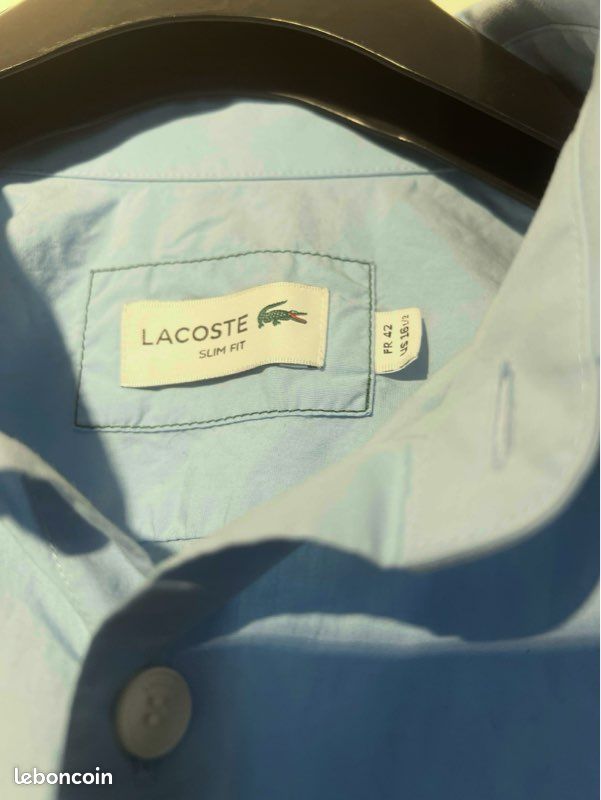 Chemise Lacoste taille 42 Vêtements