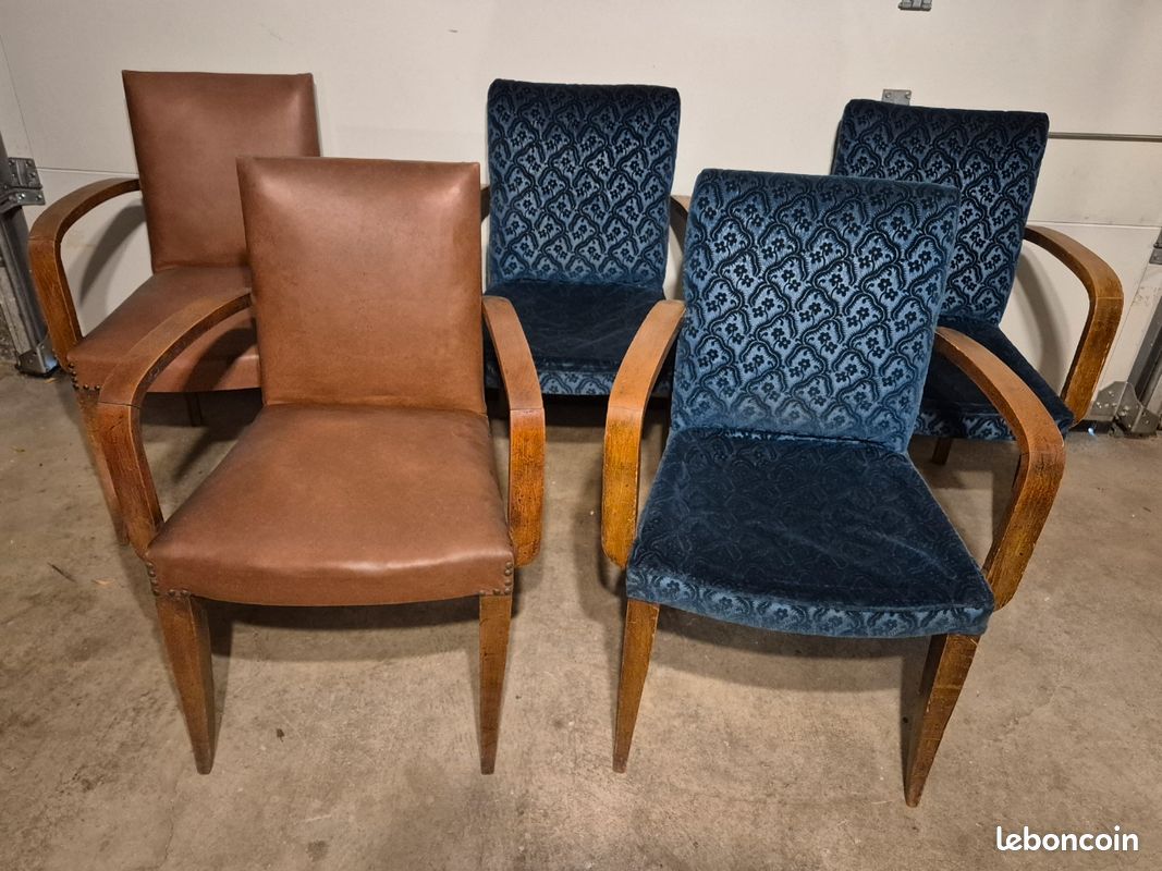 5 fauteuils de bridge identiques (image 1)