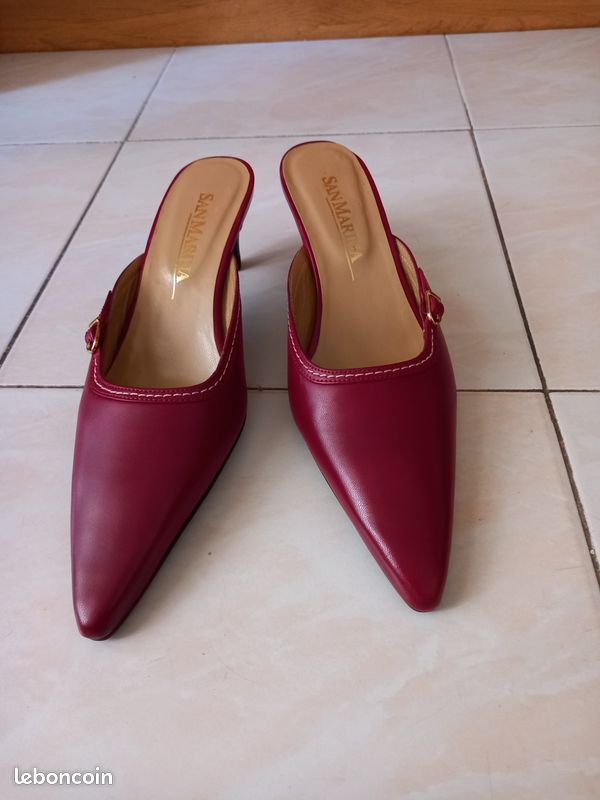 Talon bordeaux San Marina (image 3)