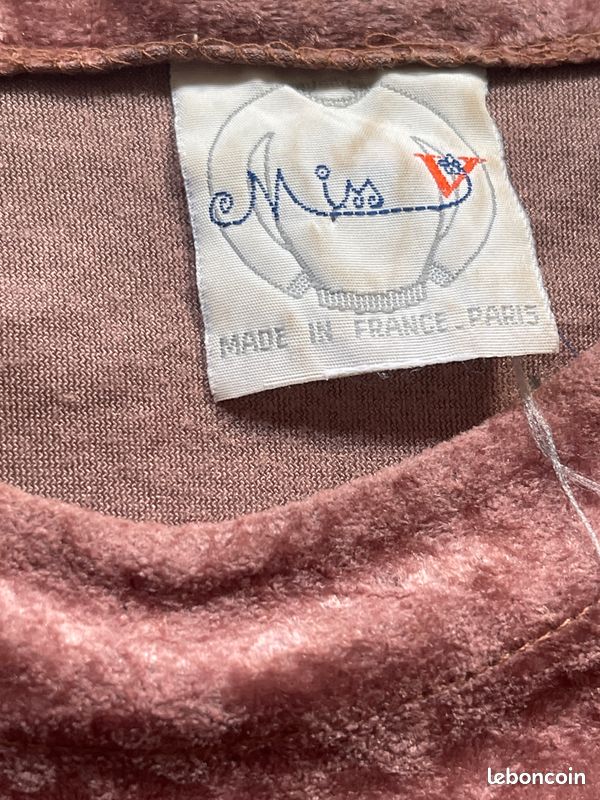 Pull velours vintage made in france chic (image 2)