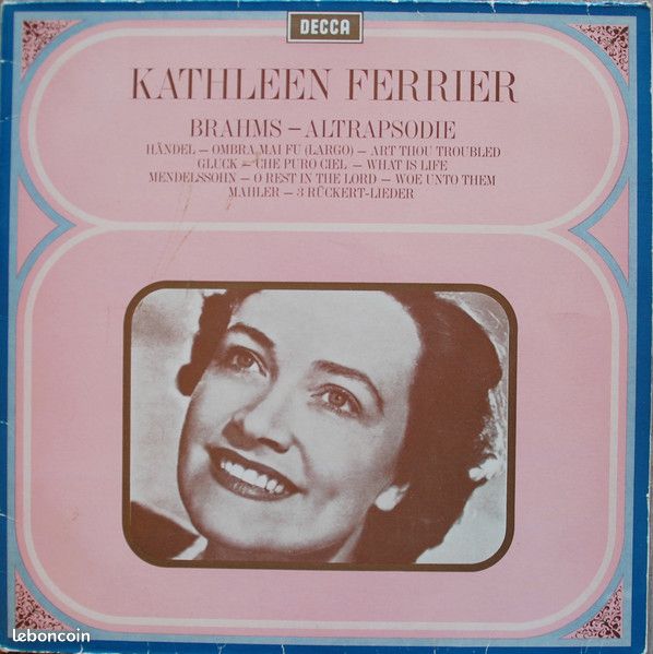 Kathleen Ferrier – Altrapsodie - Lp Pressage Hollandais vinyle - (image 1)