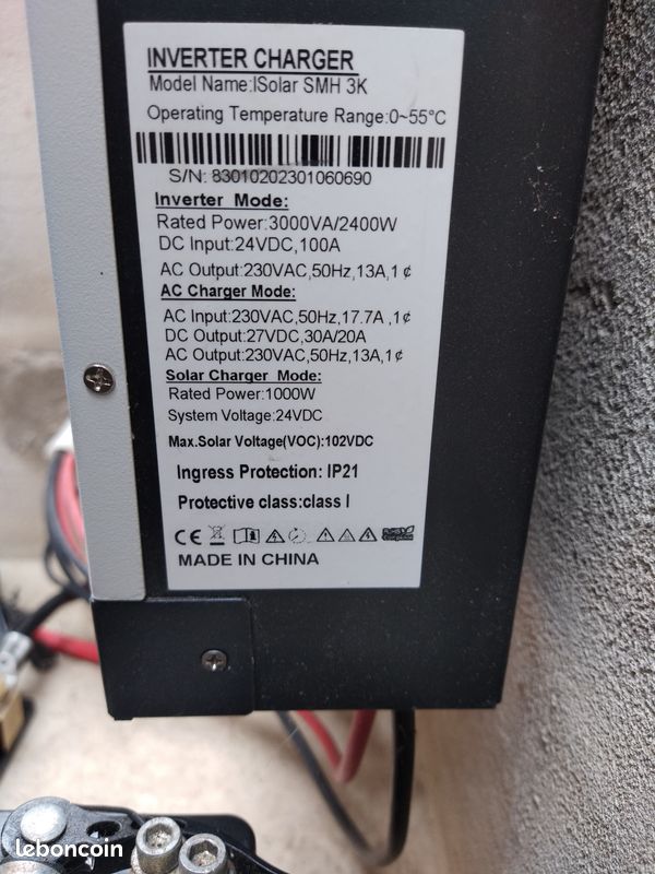 Onduleur solaire Chargeur Hybride EAsunpower 2.4kw 24v (image 2)