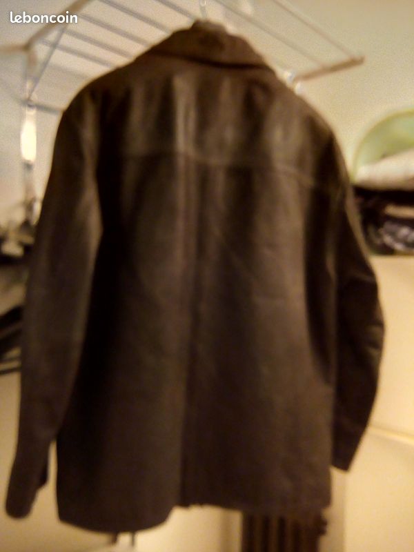 Veste homme trois quart cuir (image 2)