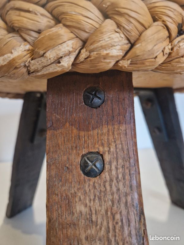 Tabouret AUDOUX MINET tripode (image 11)