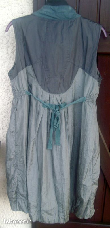 Robe Tunique Active Wear Grise - Taille 38/40 - Coton Mélangé - Occasion Très Bon état - Style Mini