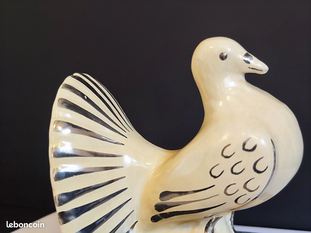 Paire de serre-livres oiseaux Art Déco