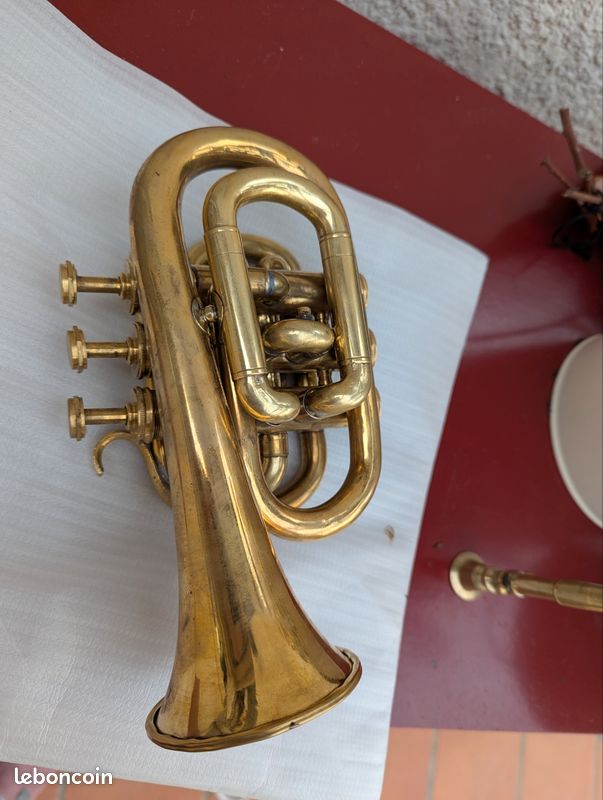 Cornet 3 pistons laiton petit modèle (image 5)