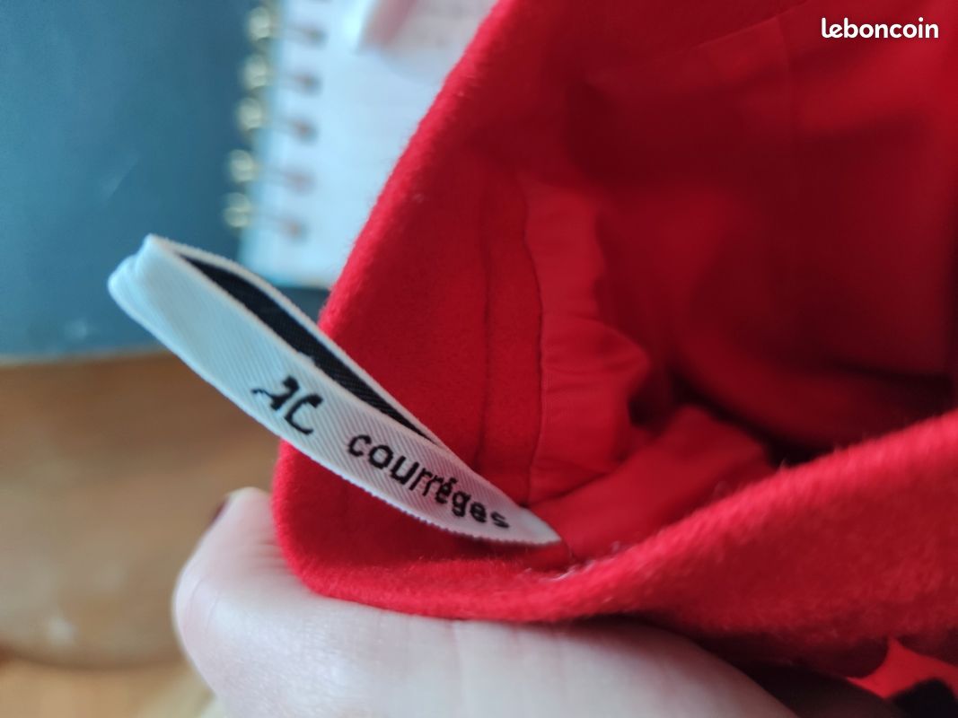 Jupe Courrèges laine et cachemire 36 vintage 90s (image 13)