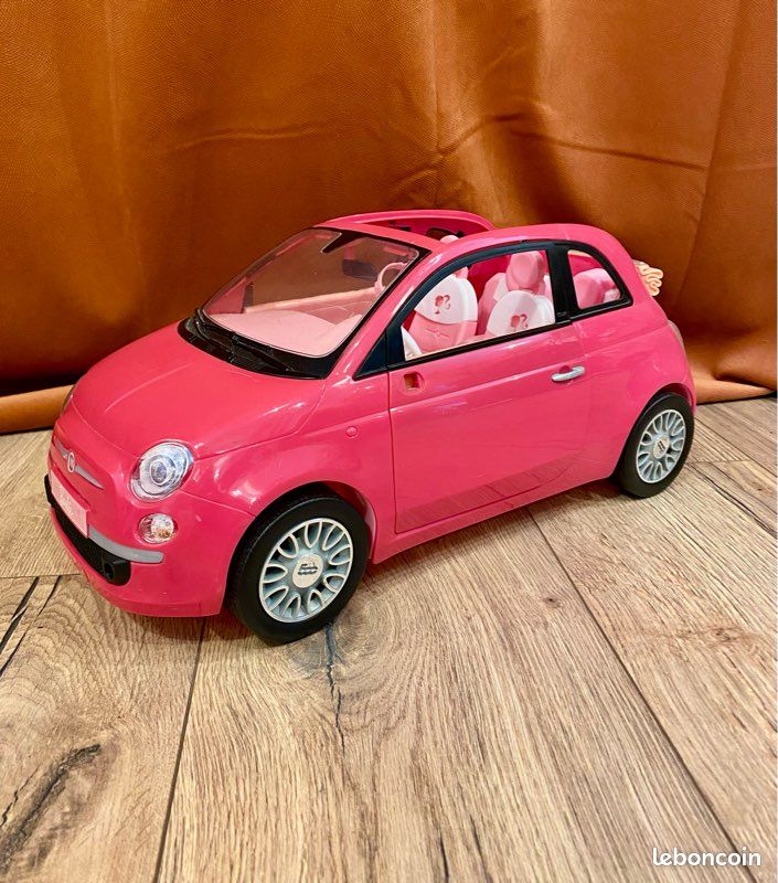 Miniature Voiture 1:43 Burago Fiat 500 Et 2021 Rose - Diecast Neuf - Modélisme