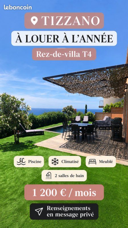 Appartement 4 pièces 120 m² · à Sartène · 120 m² · 1 200 €/mois
