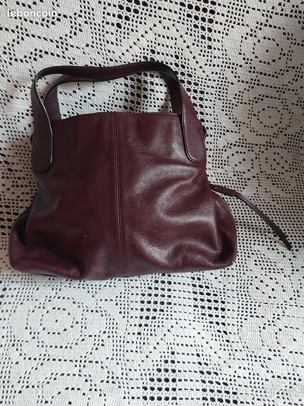 Sac à Main FOSSIL Talia - Cuir Bordeaux, Référence SHB2718599 | Neuf Avec Étiquettes