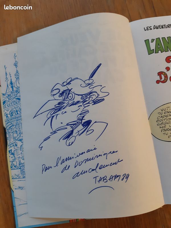 L'anniversaire d'Iznogoud, Tabary, Goscinny, EO 1989 + dédicace (image 1)