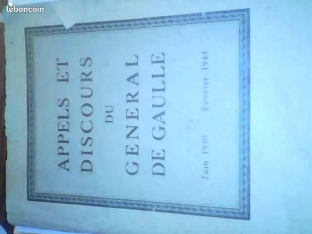 Discours Général de Gaule (image 1)
