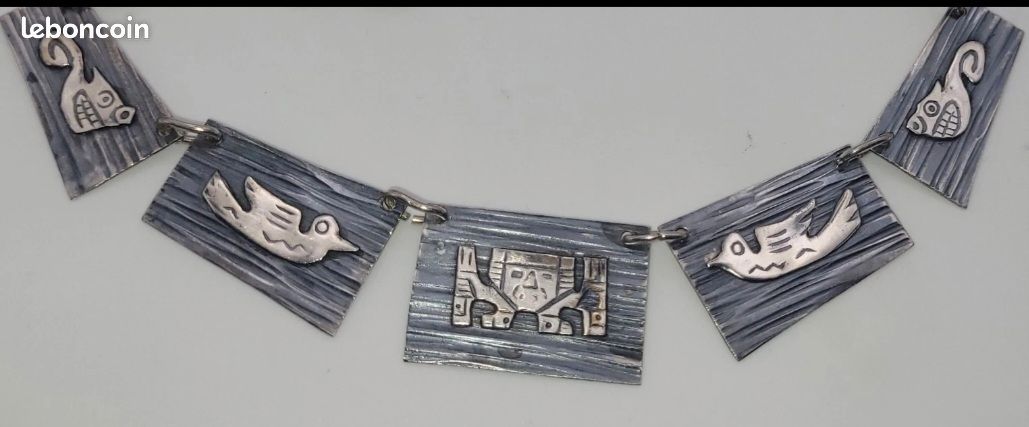 Collier Choker Style Inca - Ton Bronze, Métal Doré, Occasion