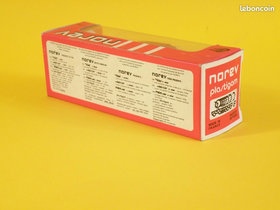 NOREV - SÉRIE LUXE / PLASTIGAM - 140 - Renault 12 - Rouge - En boite