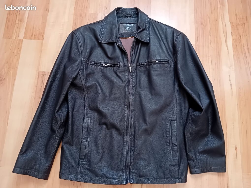 Veste en cuir- Homme (image 1)