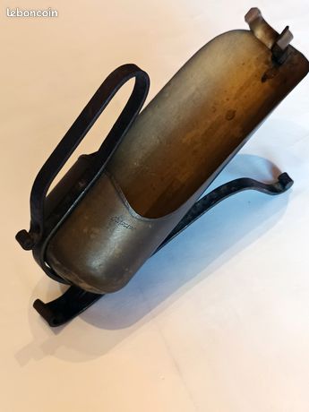 Ancien Porte-bouteilles En étain Jean Goardère – Fait Main Avec Poignée
