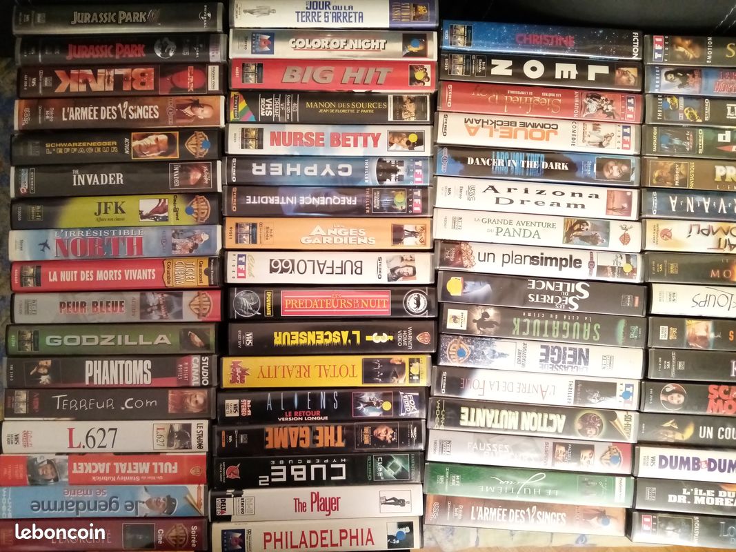 VHS K7 cassettes vidéo films cultes en TBE (image 1)