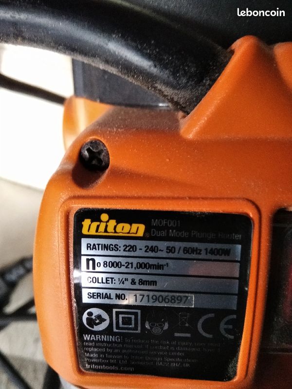 Défonceuse Triton 1400 w Bi-mode (image 2)