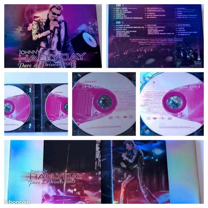 Double Album live en CD de Johnny Hallyday "Parc des Princes 2003" (image 1)