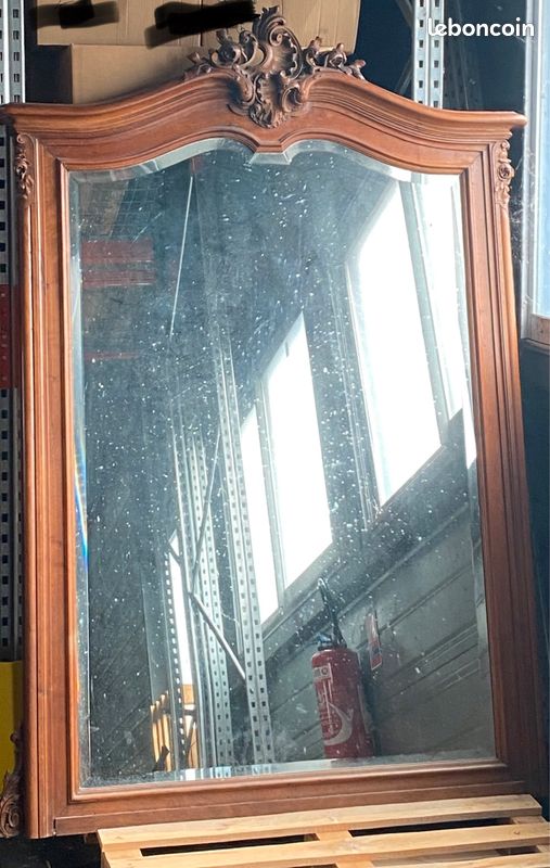 Vieux Miroir bois sculpté (image 1)