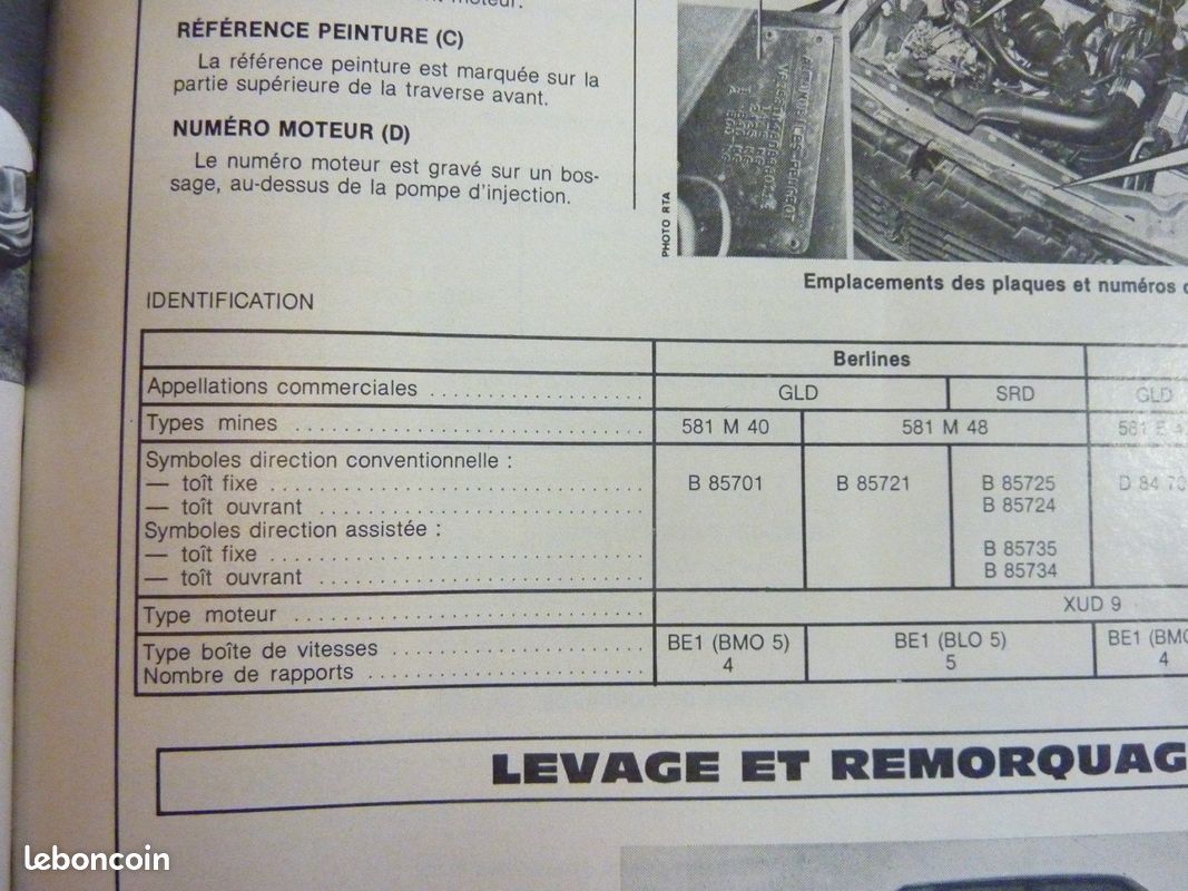 305D S2 Revue Technique Peugeot Etat - Bon Etat Occasion (image 3)