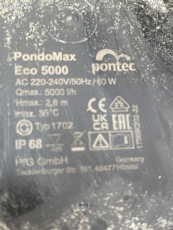 Pompe cascade bassin 5000L pontec avec épuisette (image 10)