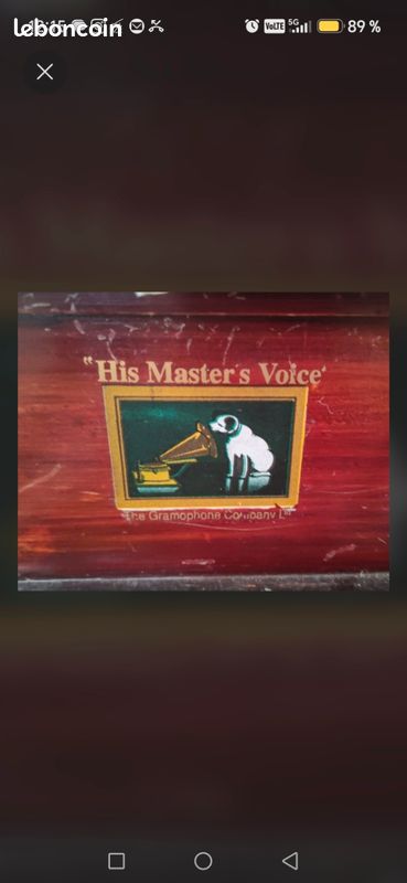 Gramophone style ancien "La Voix de son Maître" - Idéal Déco (image 3)