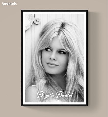 Brigitte Bardot Affiche vintage originale Sext pinup 1960 acctress chanteuse icône pop - France