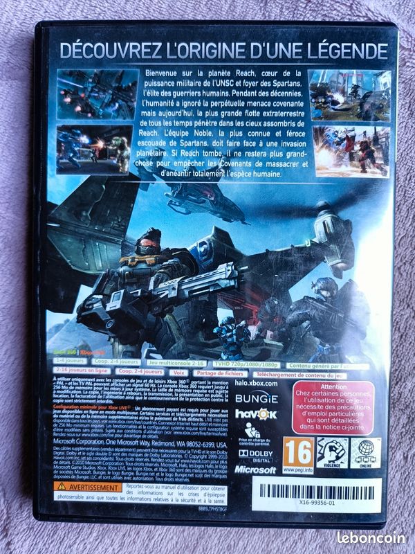 Halo Reach (Platinum Hits) pour Xbox360, Xbox One