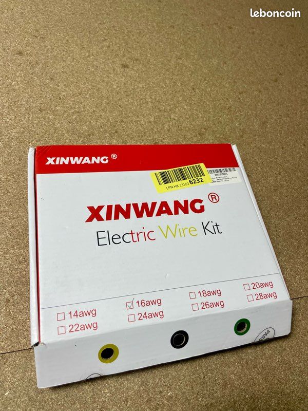 Kit de câblage électrique Xinwang – câble PVC 16 AWG neuf jamais utilisé (image 1)