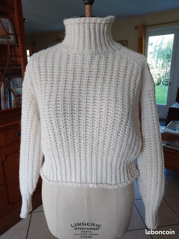Pull court large H&M maille taille 34 Vêtements