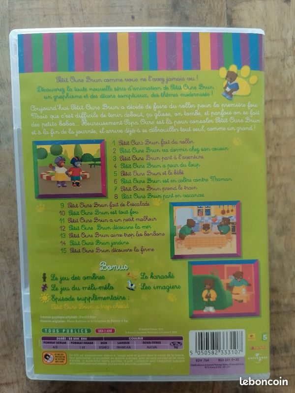 DVD Petit Ours Brun fait du roller (image 2)